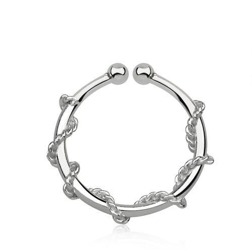 Fake Septum i 925 silver - Tunnt rep design