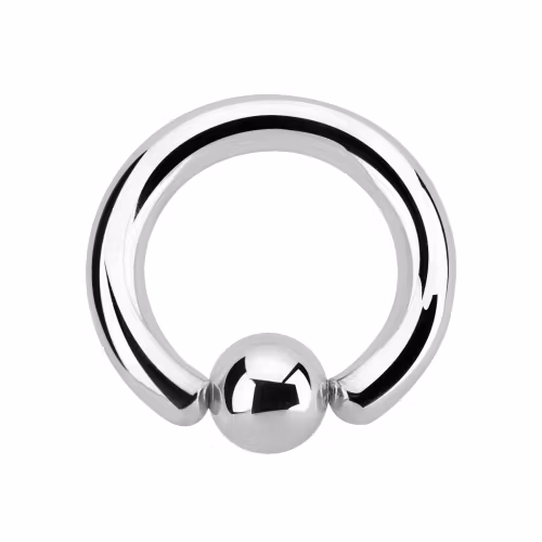 BCR - Ring med kulstängning 4mm med 8mm kula
