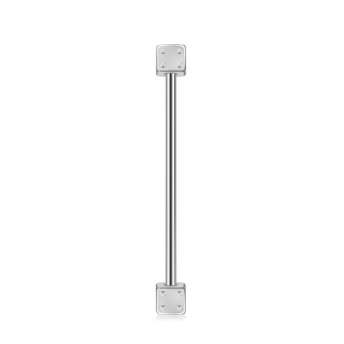 Industrial barbell 1.6mm kirurgiskt stål med 4mm tärningar