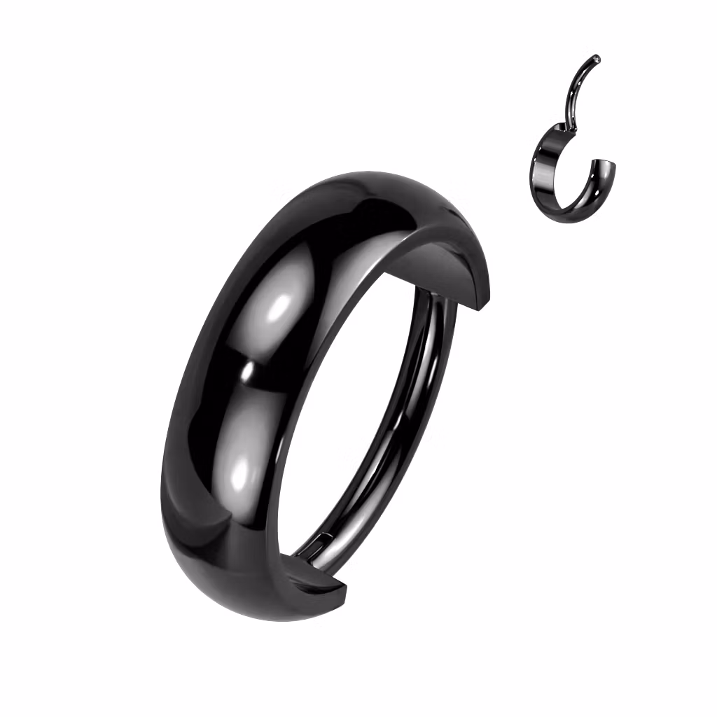 Segmentring i titanium 1.2mm med vid rundad front