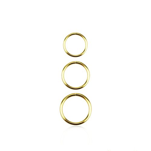 Näsring / sömlös ring 0.8mm i äkta 14 karat guld