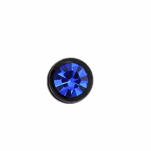 PVD-Pläterad Lös kula 6mm diameter 1.6mm gänga med crystal (lös del)