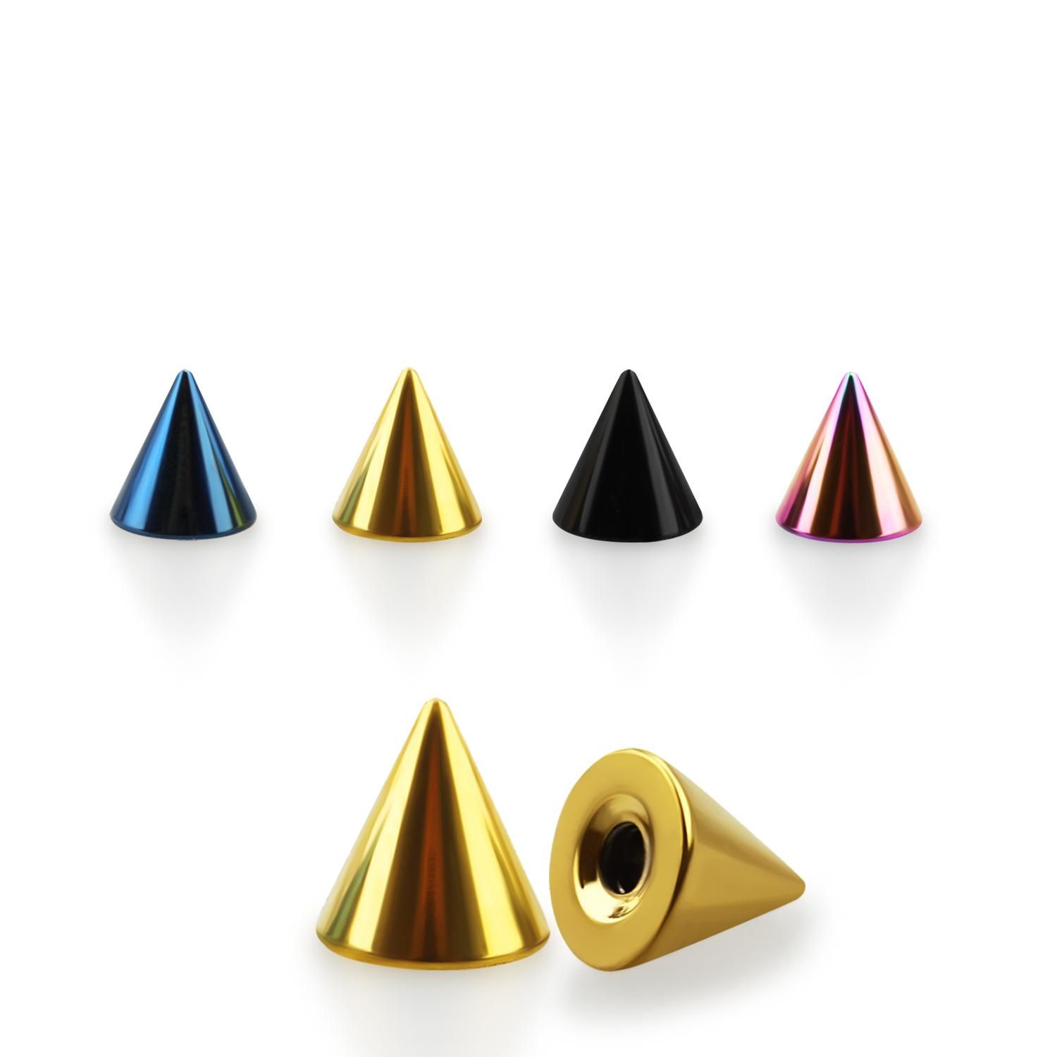 Lös kon eloxerad 3mm diameter 1.6mm gänga (lös del)