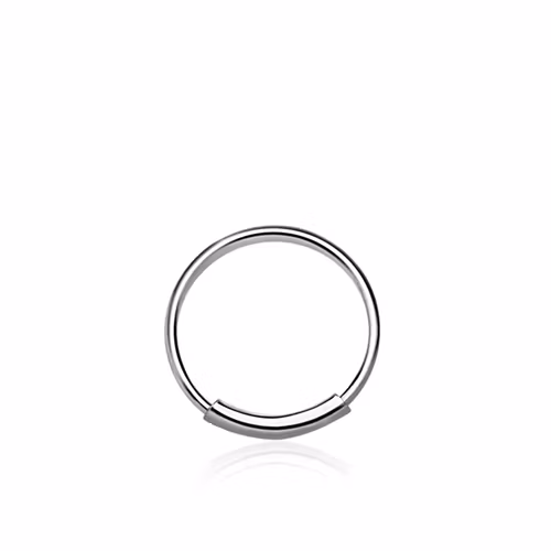 Näsring / sömlös ring i 925 silver 10mm