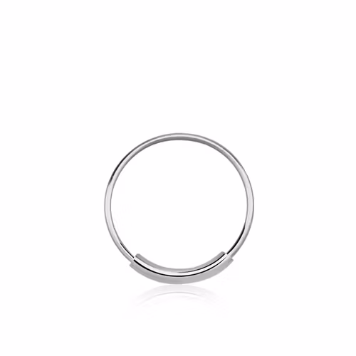 Näsring / sömlös ring i 925 silver 12mm
