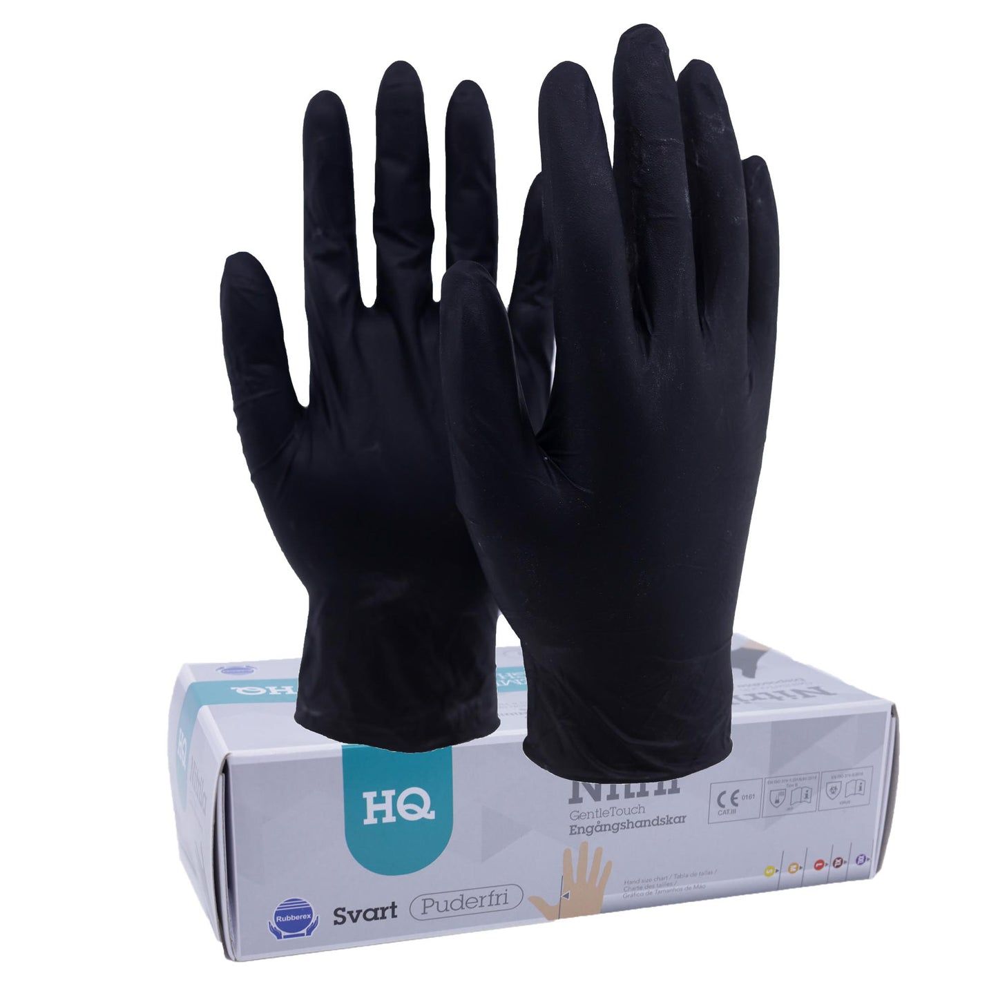 Engångshandske Gentle Touch svart 90pack XXL