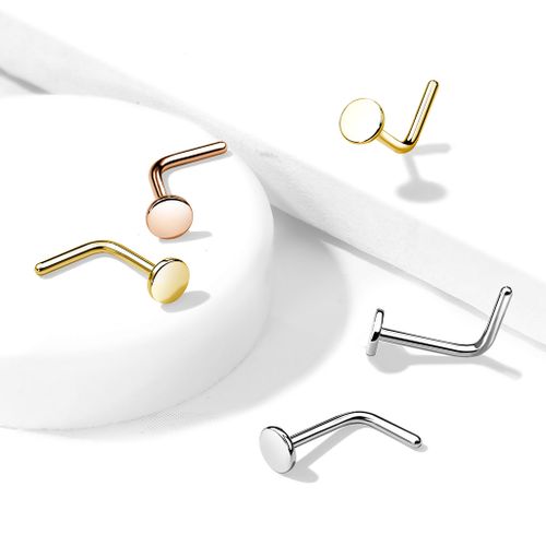 L-böjd nässmycke 0.8mm med platt rund topp