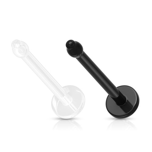 Retainer / näspin "nose bone" i akryl med platt topp