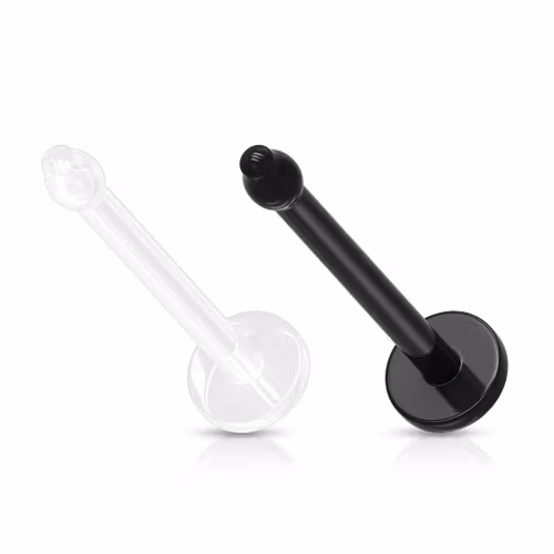 Retainer / näspin "nose bone" i akryl med platt topp