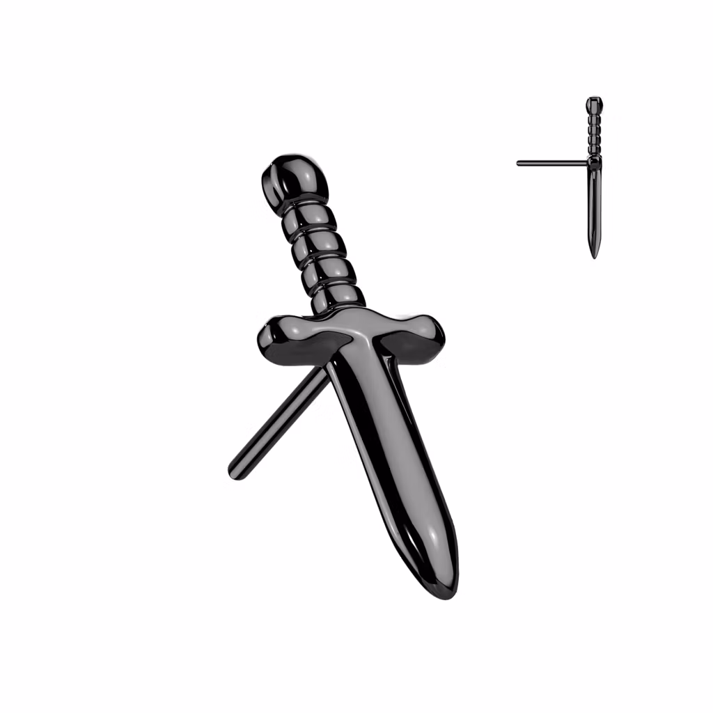 Threadless topp i titanium - Dolk