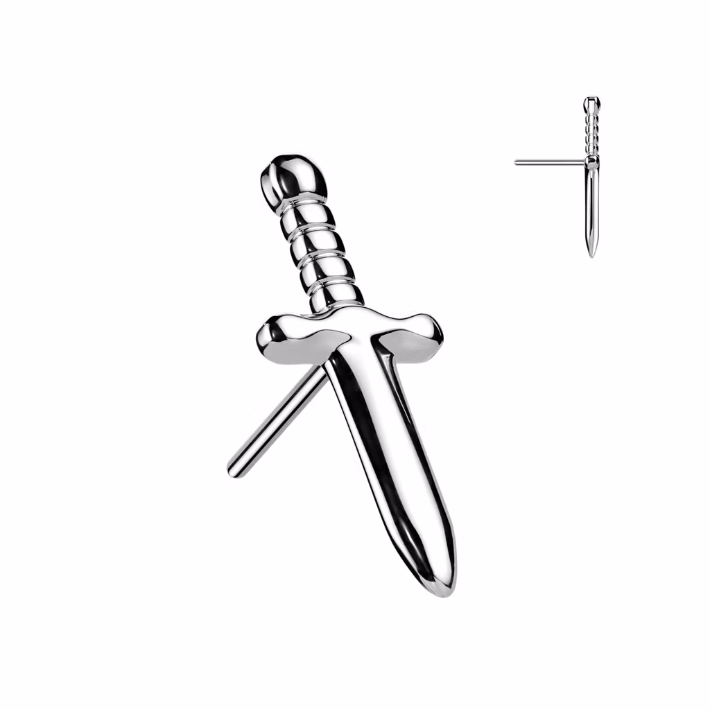 Threadless topp i titanium - Dolk
