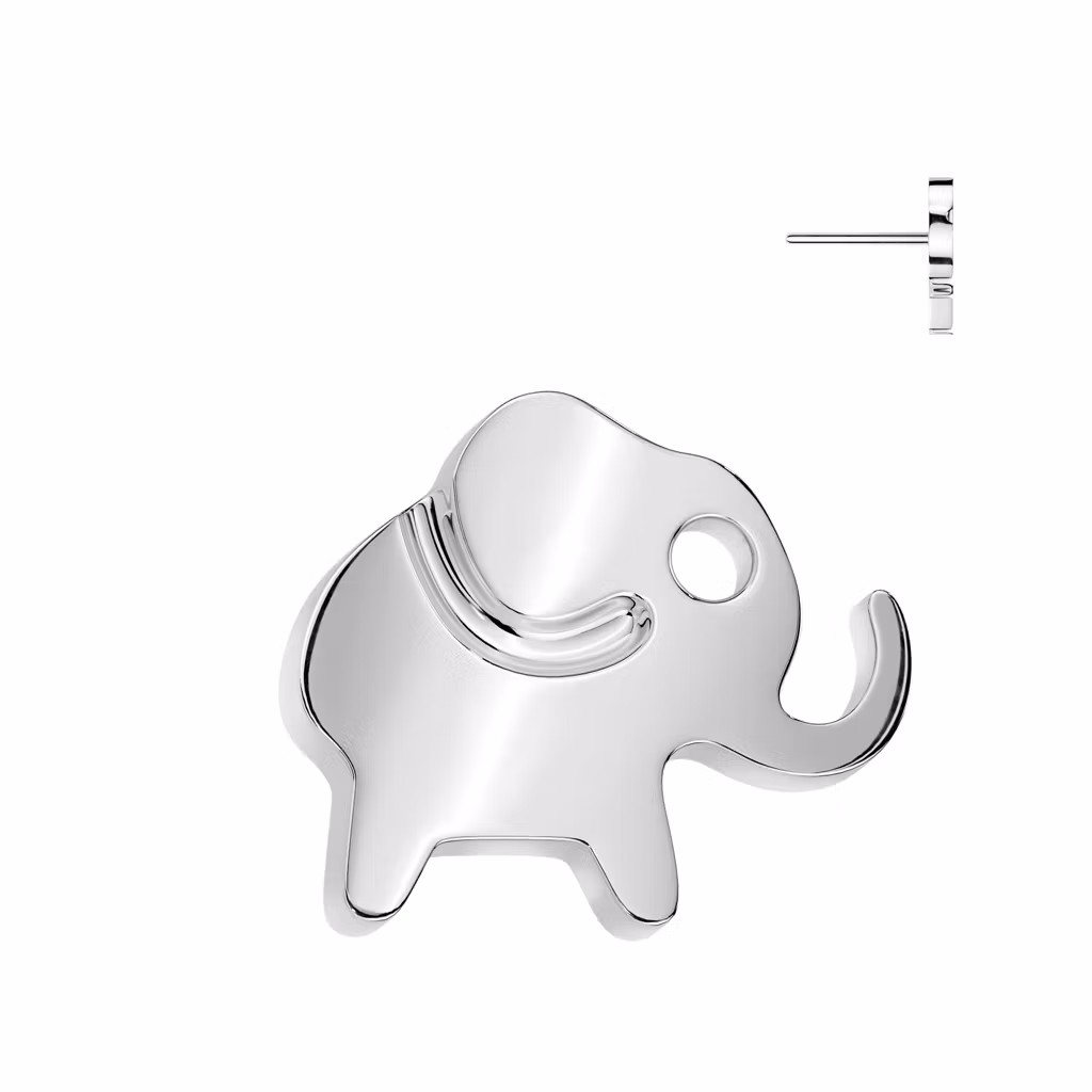 Threadless topp i titanium - Elefant