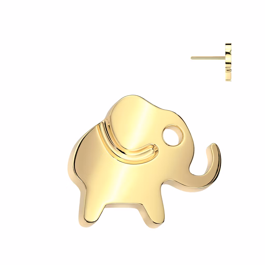 Threadless topp i titanium - Elefant