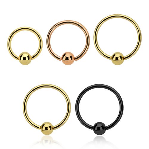 PVD Pläterad kirurgiskt stål BCR 1.2mm med 4mm kula