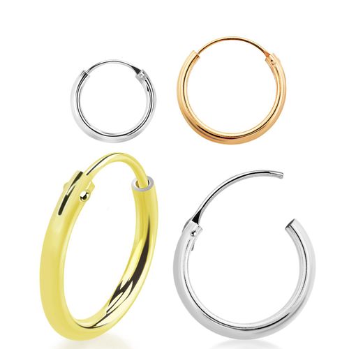 Örhänge / Hoop i 925 silver 1.5mm tjock (par)
