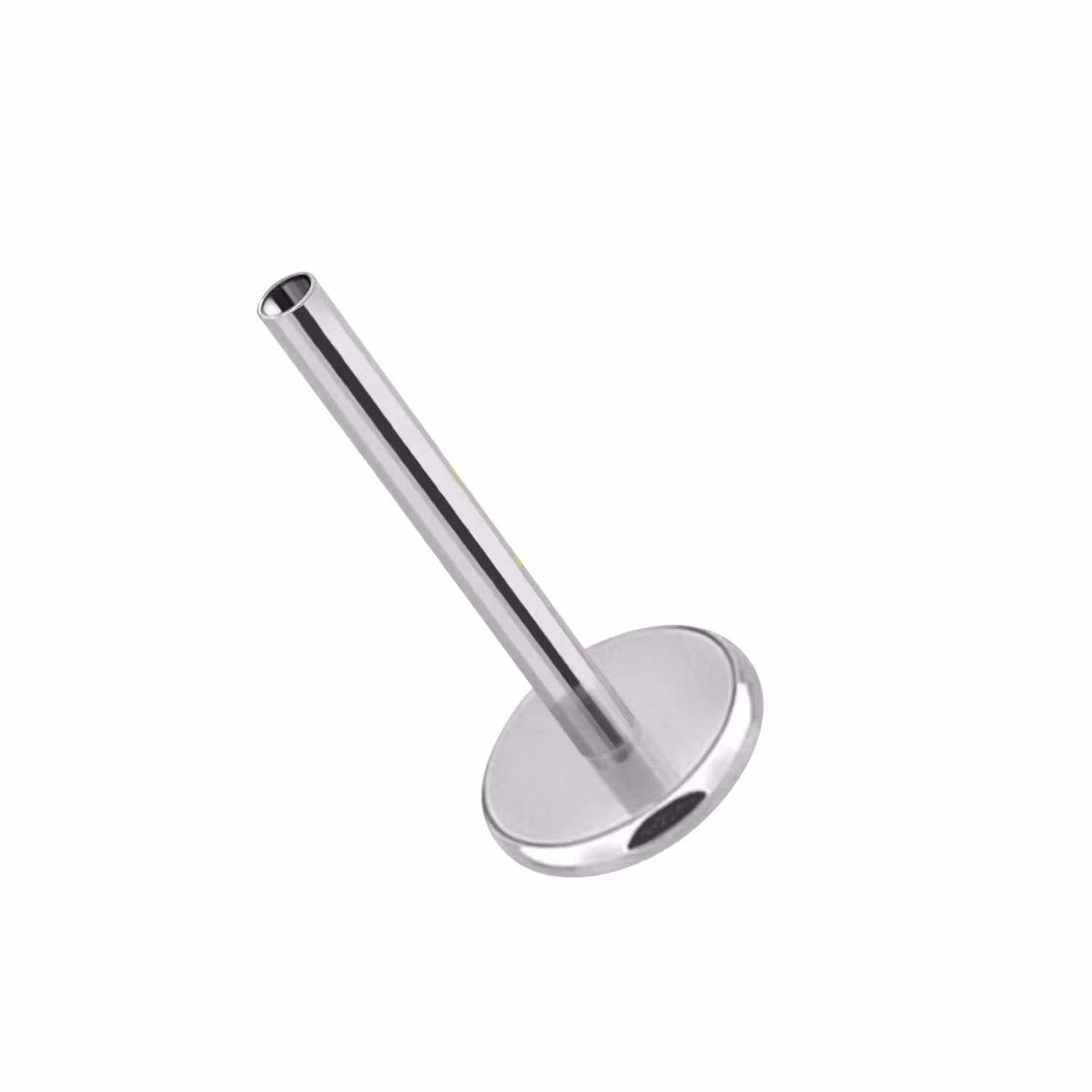 Threadless labret i titanium 0.8mm / 1.0mm med 4mm bas (lös del)