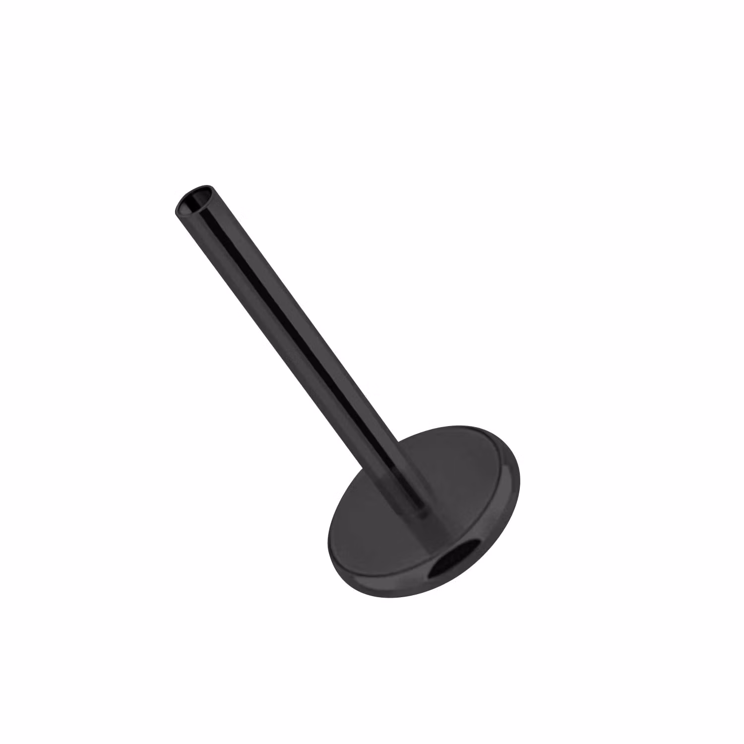 Threadless labret i titanium 0.8mm / 1.0mm med 4mm bas (lös del)