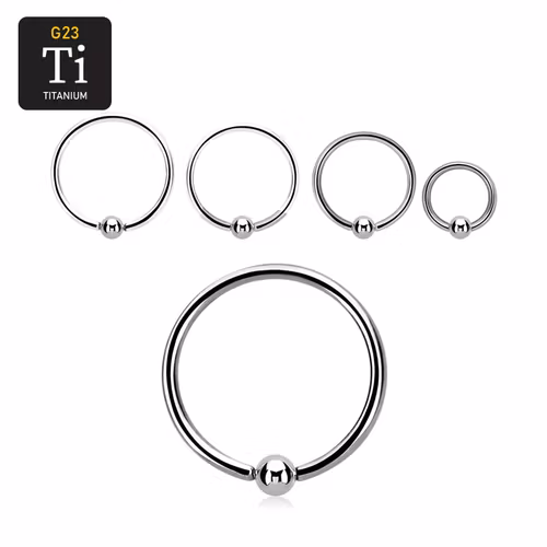 Titanium BCR 1mm med 3mm kula