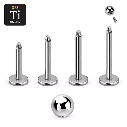 Titanium Labret / Monroe - Läksmycke 5 delar 1.2mm