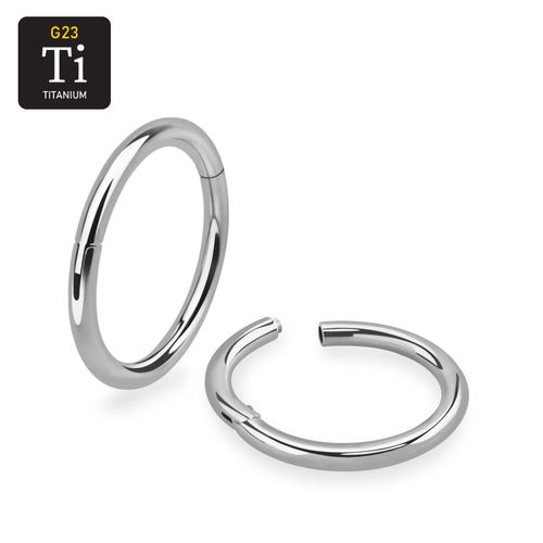 Segmentring 1.2mm i titanium med gångjärn