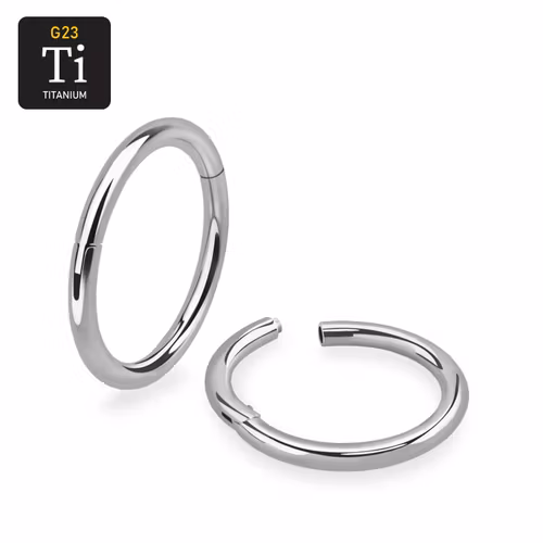 Segmentring 1.2mm i titanium med gångjärn