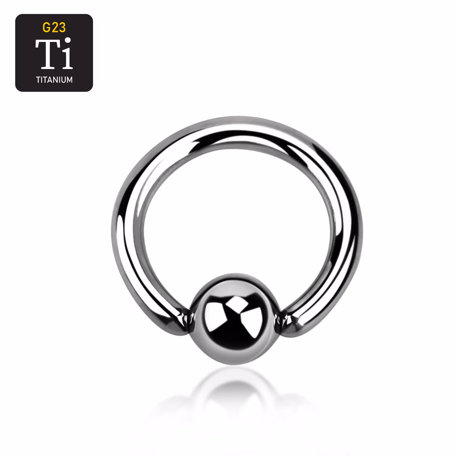 BCR Titanium 3mm med 8mm kula (16mm)