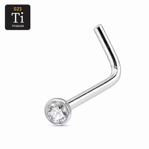 Titanium Nässmycke med 2mm crystal