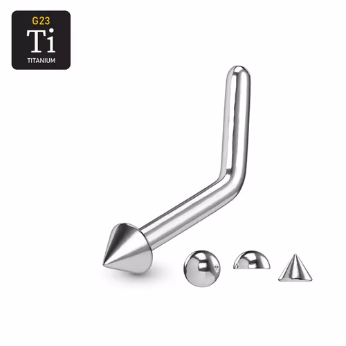 Titanium Nässmycke "L-böjd"