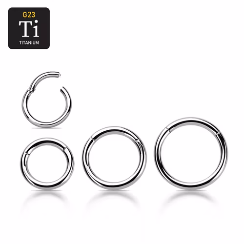 Segmentring 1.6mm i titanium med gångjärn