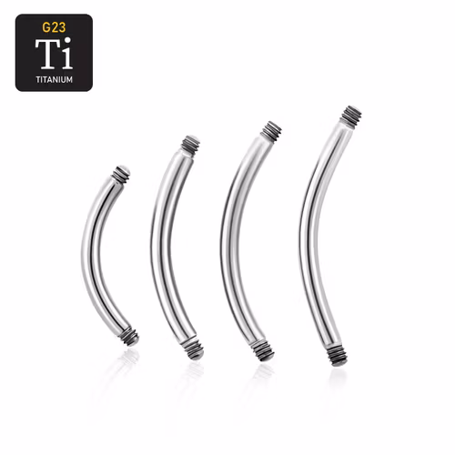 Titanium banana utvändigt gängad 1.2mm (lös del)
