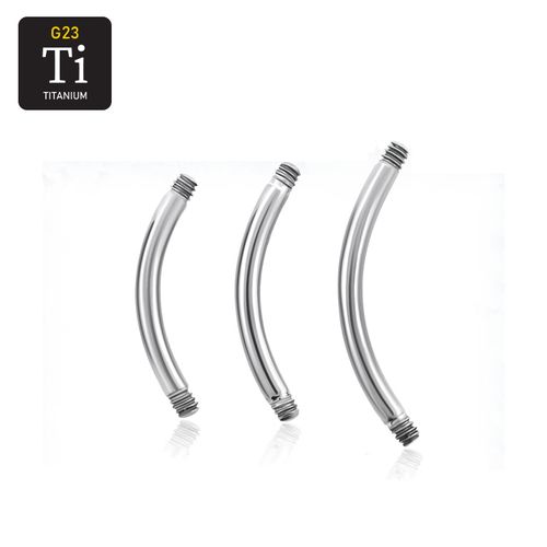 Titanium banana utvändigt gängad 1.6mm (lös del)