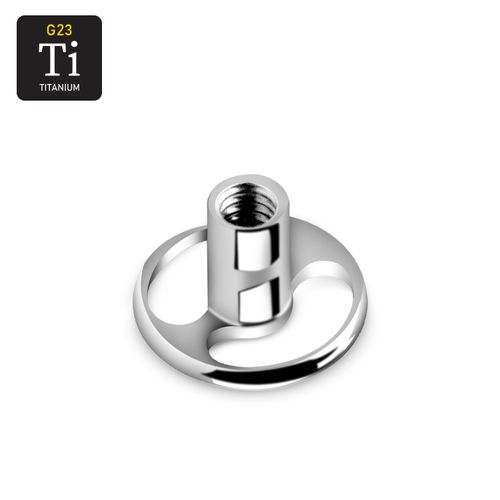 Rund dermal-platta / bas i titanium