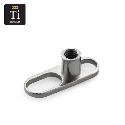 Dermal piercing bas i titanium (öppen)