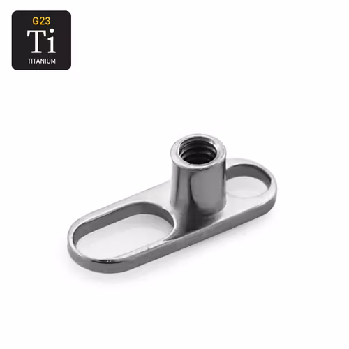 Dermal piercing bas i titanium (öppen)