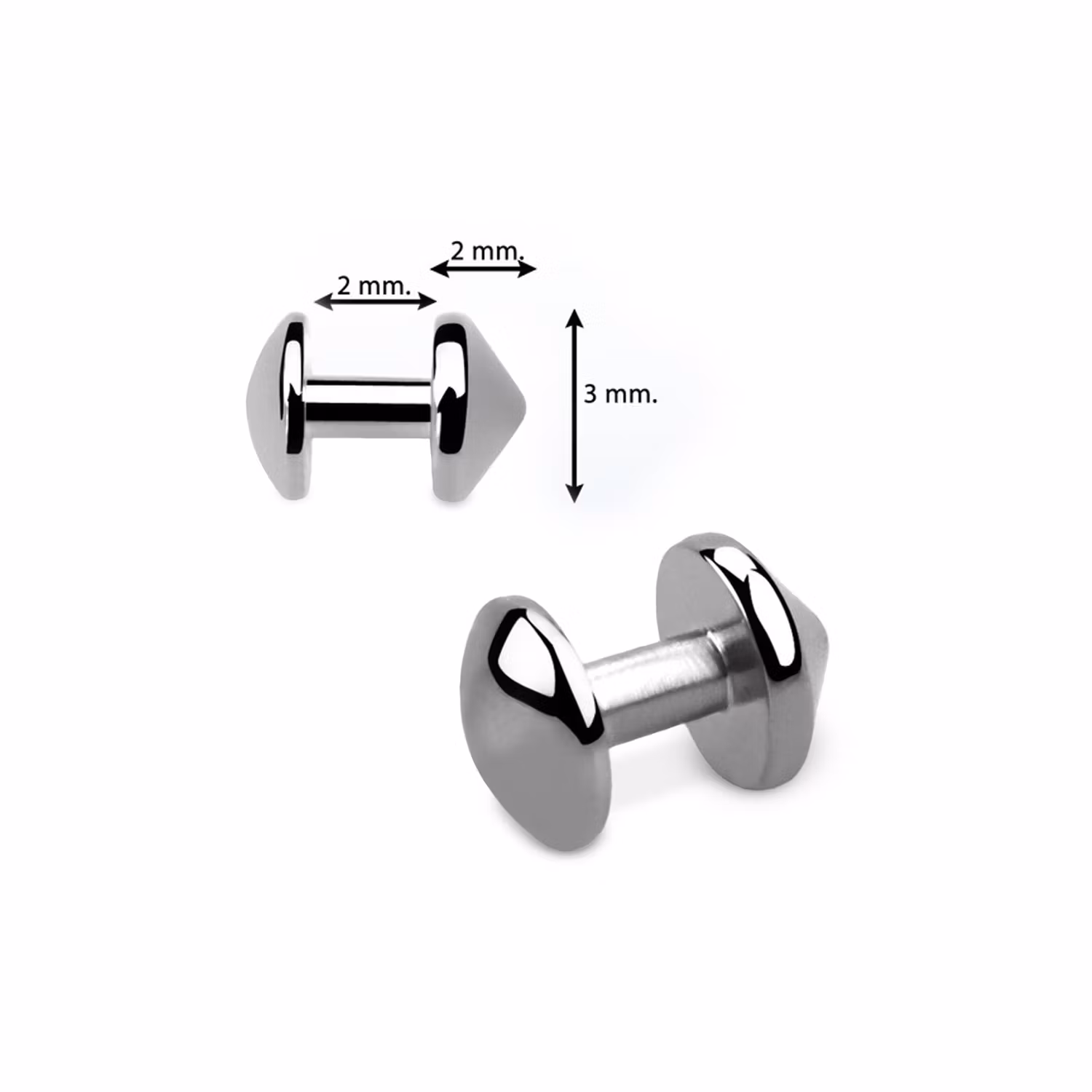 Skin diver titanium (3mm dome)