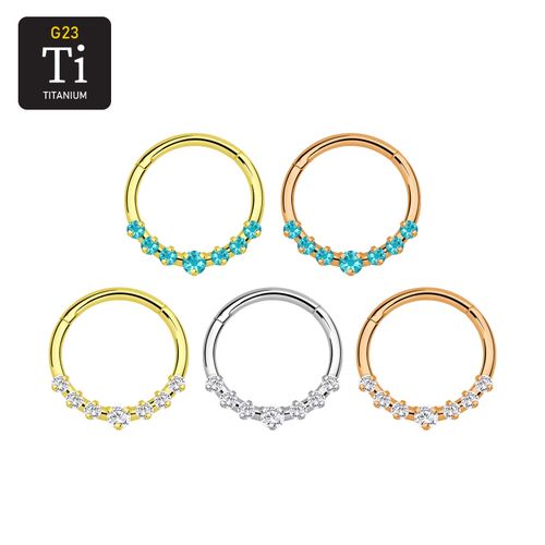 Segmentring 1.2mm i titanium med gångjärn och CZ crystals