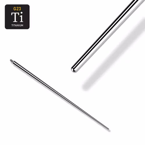 Gängad ledsticka / taper i titanium