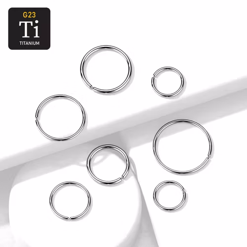 Sömlös / Seamless ring i grade 23 titanium 1mm