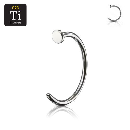 Nose Hoop näsring i titanium