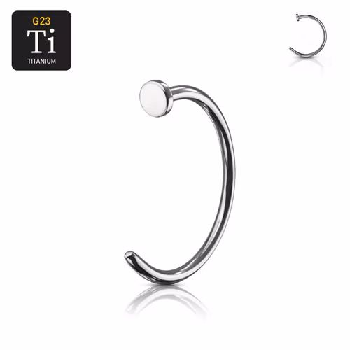 Nose Hoop näsring i titanium