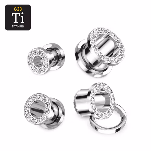 Titanium tunnel med crystals