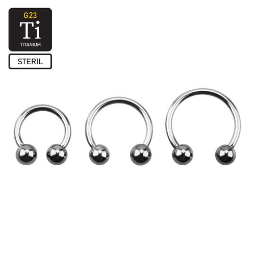 Steril titanium CBR 1.6mm med 4mm kulor