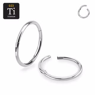 Segmentring 0.8mm i titanium med gångjärn
