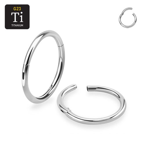 Segmentring 1.0mm i titanium med gångjärn