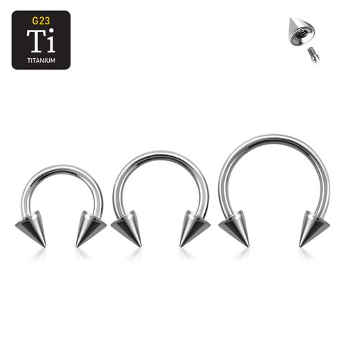 Titanium CBR utvändigt gängad 1.2mm med 4mm kon