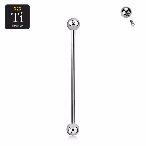 Titanium industrial 1.2mm med 4mm kulor