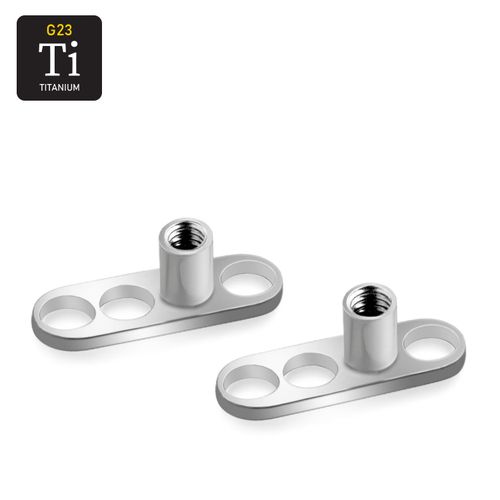 Dermal piercing bas i titanium