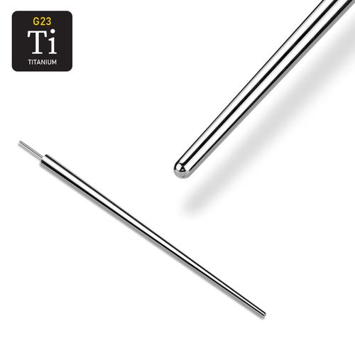 Ledsticka / taper i titanium för threadless push-pins smycken
