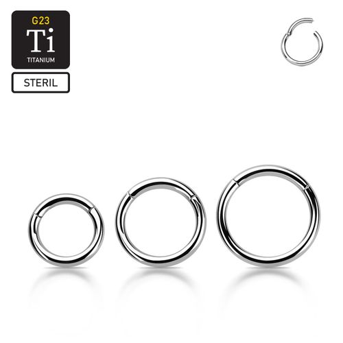 Steril titanium segmentring 1.6mm med gångjärn