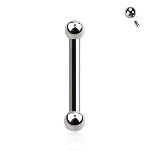 Tragus Barbell 1.2mm med 2mm kulor